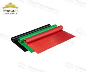 環保型紅黑綠三色平面絕緣膠墊橡膠板（3-12mm）